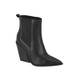 Bota Vizzano Ankle Boot Feminina Salto Bloco Cone Bico Fino