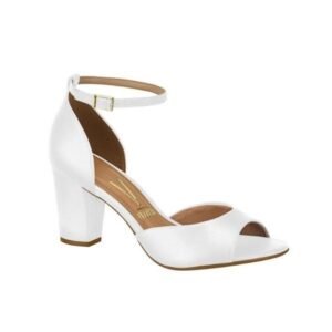 Sandália Vizzano Salto Grosso Bloco Médio/Alto Feminina