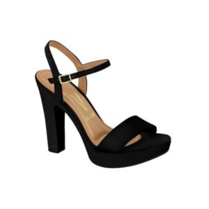 Sandália Vizzano Salto Bloco Plataforma Verniz