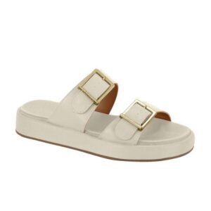 Sandália Feminina Vizzano Rasteira Flatform com Fivelas Ajustáveis