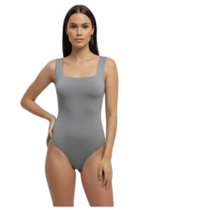 Body Feminino Liso com Alças Largas e Forro