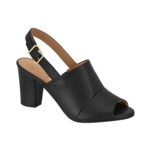 Sandália Vizzano Salto Grosso Bloco Plataforma Alto Croco/Cobra