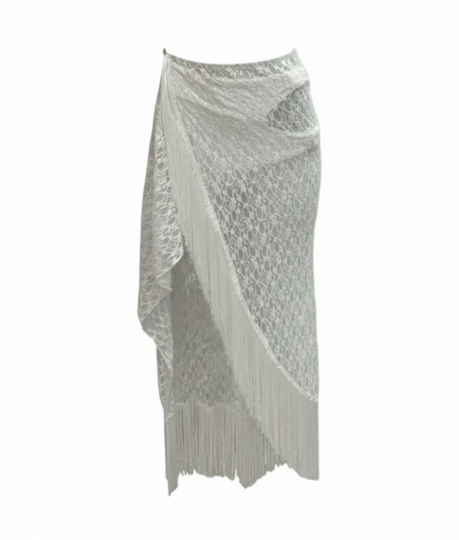 Conjunto Biquíni 3 Peças Branco com Saída de Praia - Imagem 6